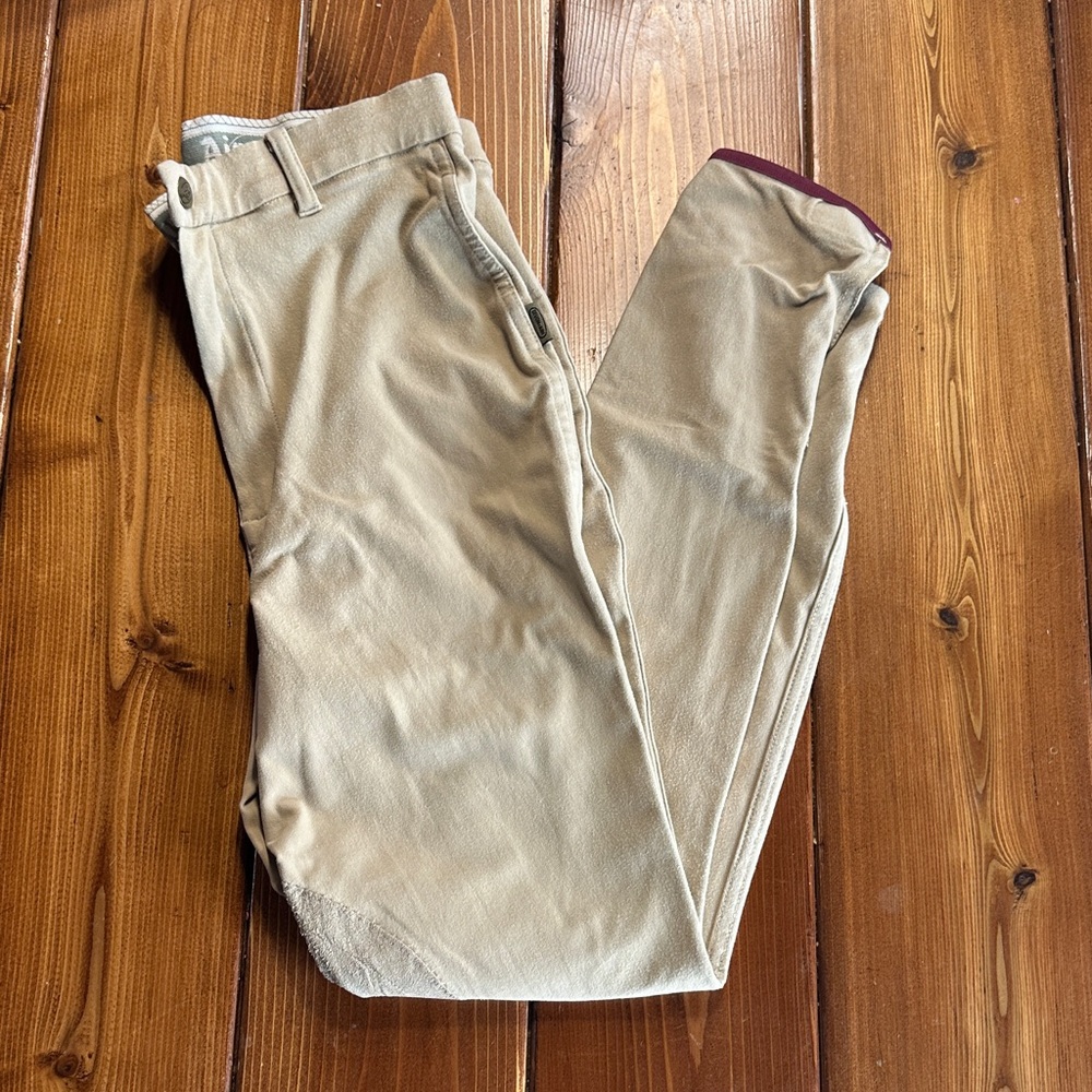 Devon Aire Kids Tan English Riding Breeches size 26L